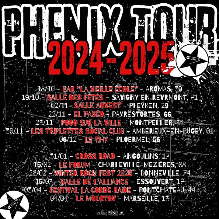 Les dates pleuvent — Rendez-vous partout en France